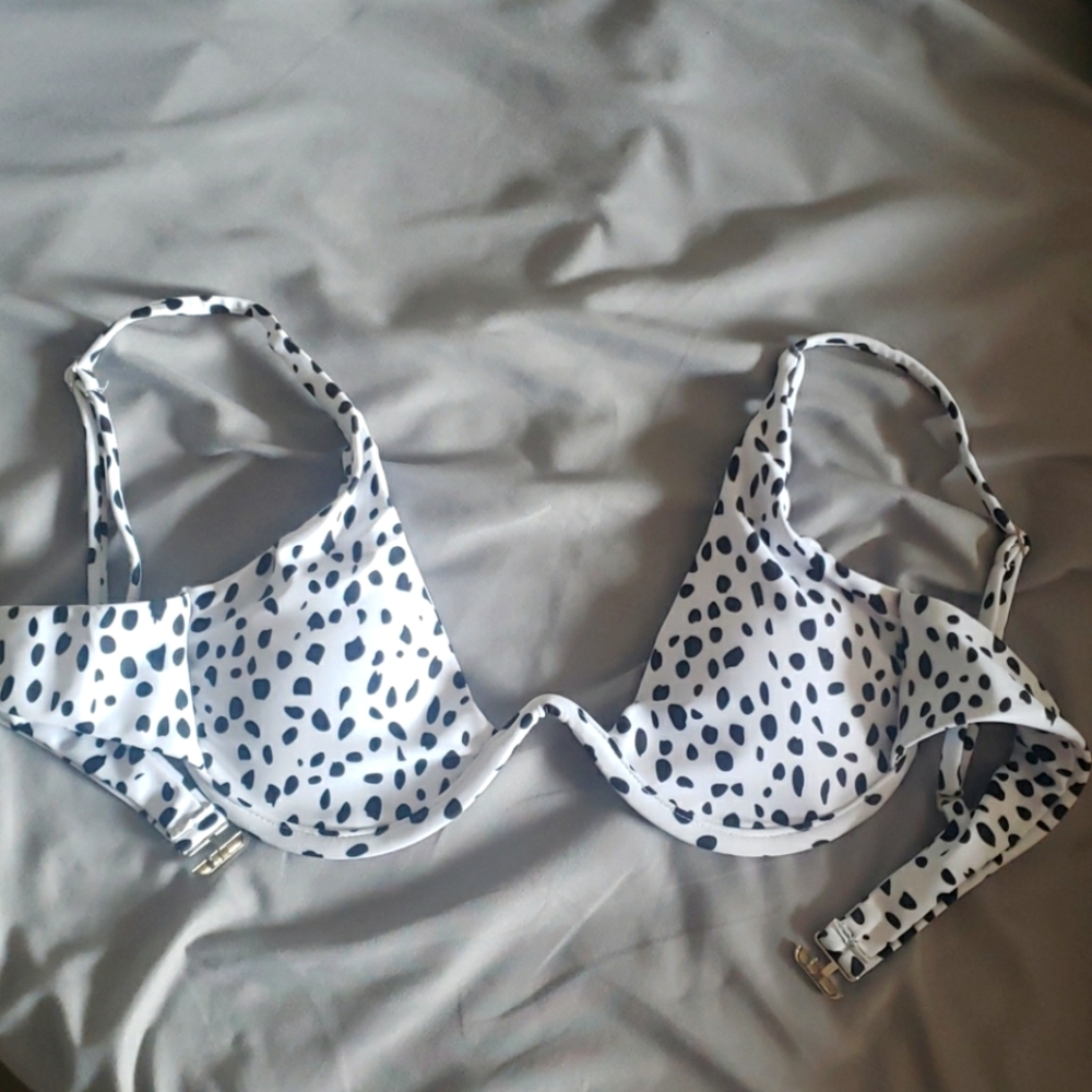 Zaful Dalmatian Bikini Top